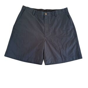 L.L. Bean 34x7 Navy Blue Comfort Waist Wrinkle Resistant Cotton Men's Shorts NWT